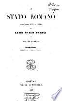 Lo Stato Romano dall'anno 1815 al 1850