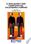 Lo status giuridico delle coppie same sex: una prospettiva multilivello