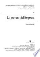 Lo Statuto dell'impresa
