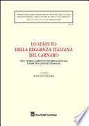 Lo statuto della Reggenza Italiana del Carnaro