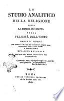 Lo Studio Analitico Della Religione
