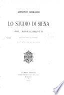 Lo studio di Siena nel rinascimento
