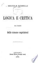 Logica e critica sull'origine delle umane cognizioni
