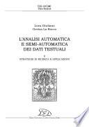 L’analisi automatica e semi-automatica dei dati testuali - II