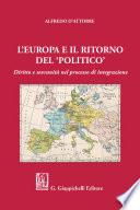 L’Europa e il ritorno del 'politico' - e-Book