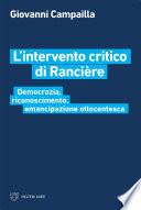 L’intervento critico di Rancière