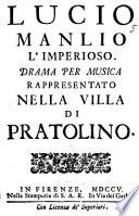 Lucio Manlio l'imperioso