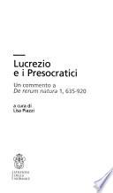 Lucrezio e i presocratici