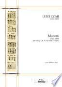 Luigi Comi. Mottetti