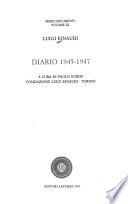 Luigi Einaudi: diario, 1945-1947