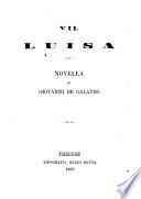 Luisa novella di Giovanni De Galateo