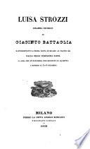 Luisa Strozzi, dramma storico