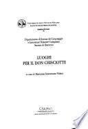 Luoghi per il Don Chisciotte