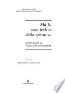 Ma tu voce festiva della speranza