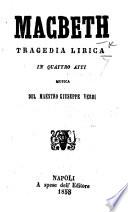 Macbeth, melodramma, etc. By S. Cammarano