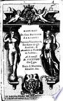 Madrigali di Gio. Battista Arrigoni patricio mantouano, fondator de gli Aueduti, & academico Fecondo in Padoua ...