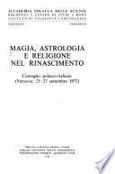 Magia, astrologia e religione nel Rinascimento