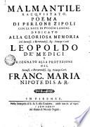 Malmantile racquistato. Poema di Perlone Zipoli con le note di Puccio Lamoni. ..