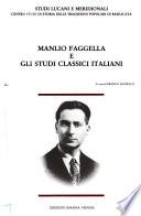 Manlio Faggella e gli studi classici italiani
