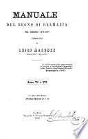 Manuale del regno di Dalmazia per l'anno ...