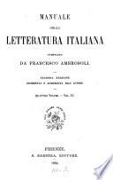 Manuale della letteratura italiana