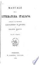 Manuale della letteratura italiana