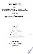 Manuale della letteratura italiana