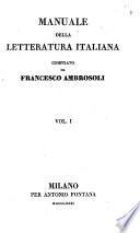 Manuale della letteratura italiana