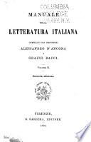 Manuale della letteratura italiana: Secoli XV e XVI