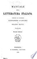 Manuale della letteratura italiana: Secoli XVI e XVII
