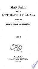 Manuale della letterature italiana