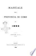 Manuale della provincia di Como per l'anno..