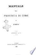 Manuale della provincia di Como per l'anno..