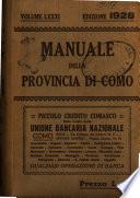 Manuale della provincia di Como per l'anno..