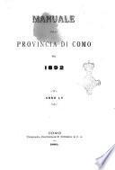 Manuale della provincia di Como per l'anno..