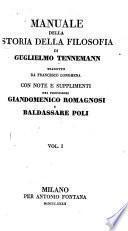 Manuale della storia della filosofia