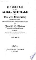 Manuale della storia naturale
