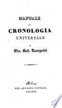 Manuale di cronologia universale di Gio. Batt. Rampoldi