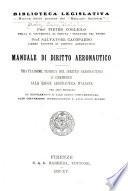 Manuale di diritto aeronautico