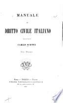 Manuale di diritto civile italiano