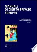 Manuale di diritto privato europeo