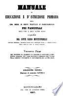Manuale di educazione e d'istruzione primaria