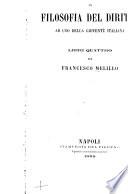 Manuale di filosofia del diritto ad uso della gioventù italiana