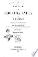 Manuale di geografia antica di G. L. Bevan