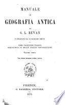 Manuale di geografia antica