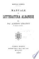 Manuale di letteratura albanese