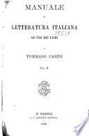 Manuale di letteratura italiana