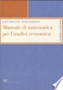 Manuale di matematica per l'analisi economica