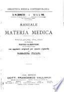 Manuale di materia medica