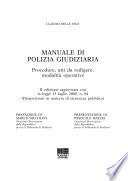 Manuale di polizia giudiziaria
